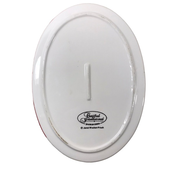 Certified International Hilltop Snowman Oval Cheese Plate by Janet Wecker Frisch - Picture 2 of 4